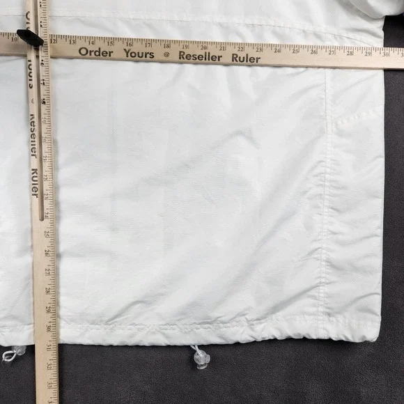 Vintage Steve Barrys Athletic Dept Windbreaker Mens XXXL White Blue Zip Up - Picture 8 of 10